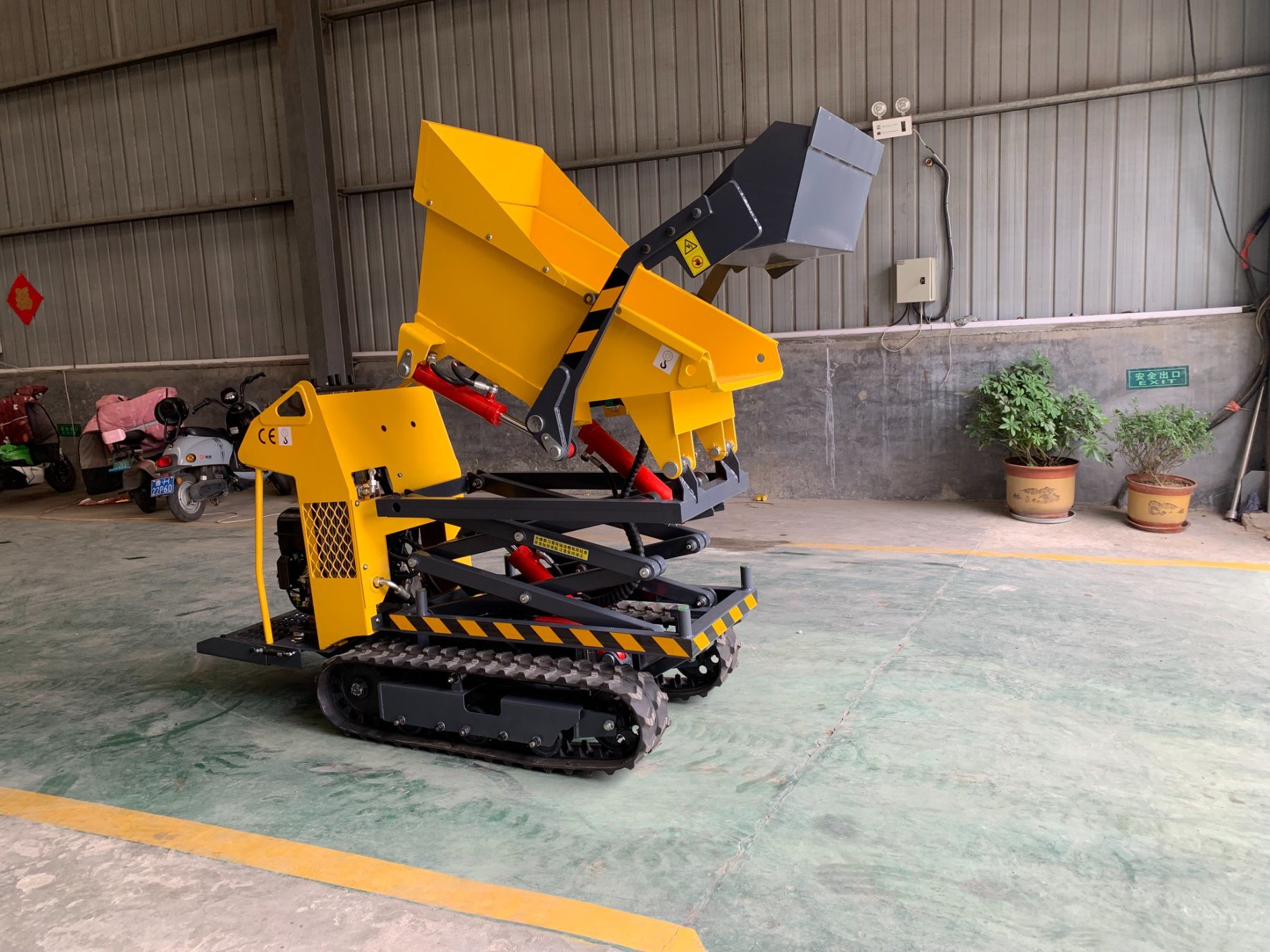 Chinese Garden Agricultural Mini Dumper 1 Ton Hydraulic Dumper for Sale