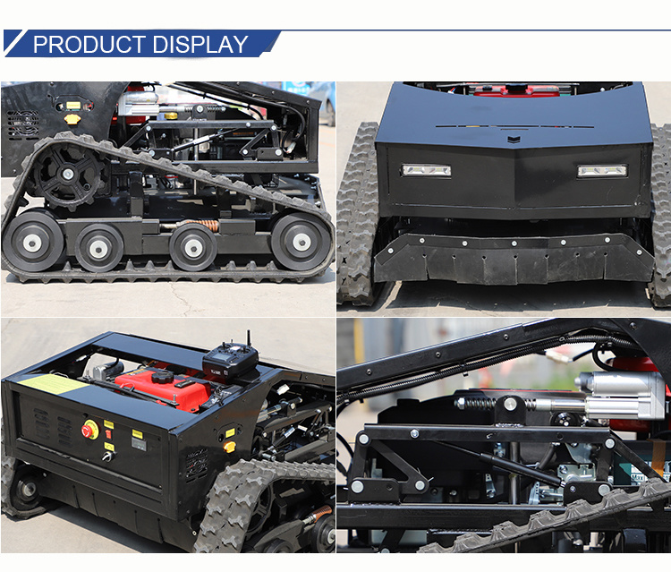 800 mm Cutting Durable Remote Control Lawn Mower High Efficiency Machine