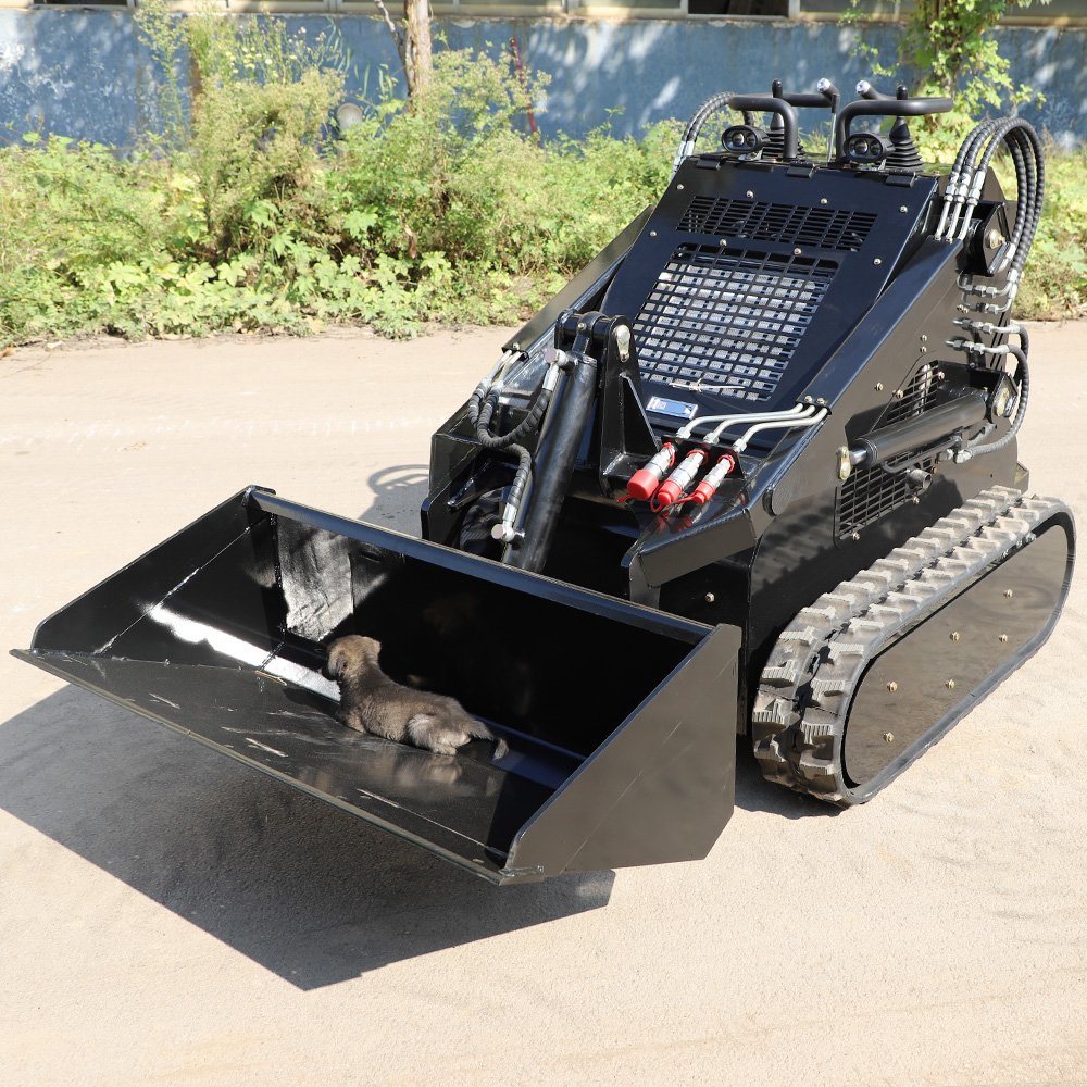 EPA 25HP Diesel Track Skid Steer Loader 500kg Mini Skid Steer Loader with Backhoe Excavator
