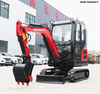 OEM Chinese Mini Excavator 2 Ton 1 Ton 1.7 Ton Digger Cabin Mini Excavator for Sale