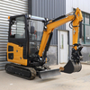 Professional Manufacturer Supply High Quality 2 Tons Compact Multi-Functional Excavator Cheap Price with Cabin