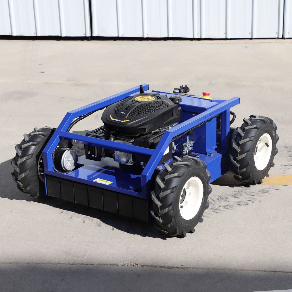 Multifunctional Remote Control Crawler Lawn Mower for Wasteland Mower on Road Slope