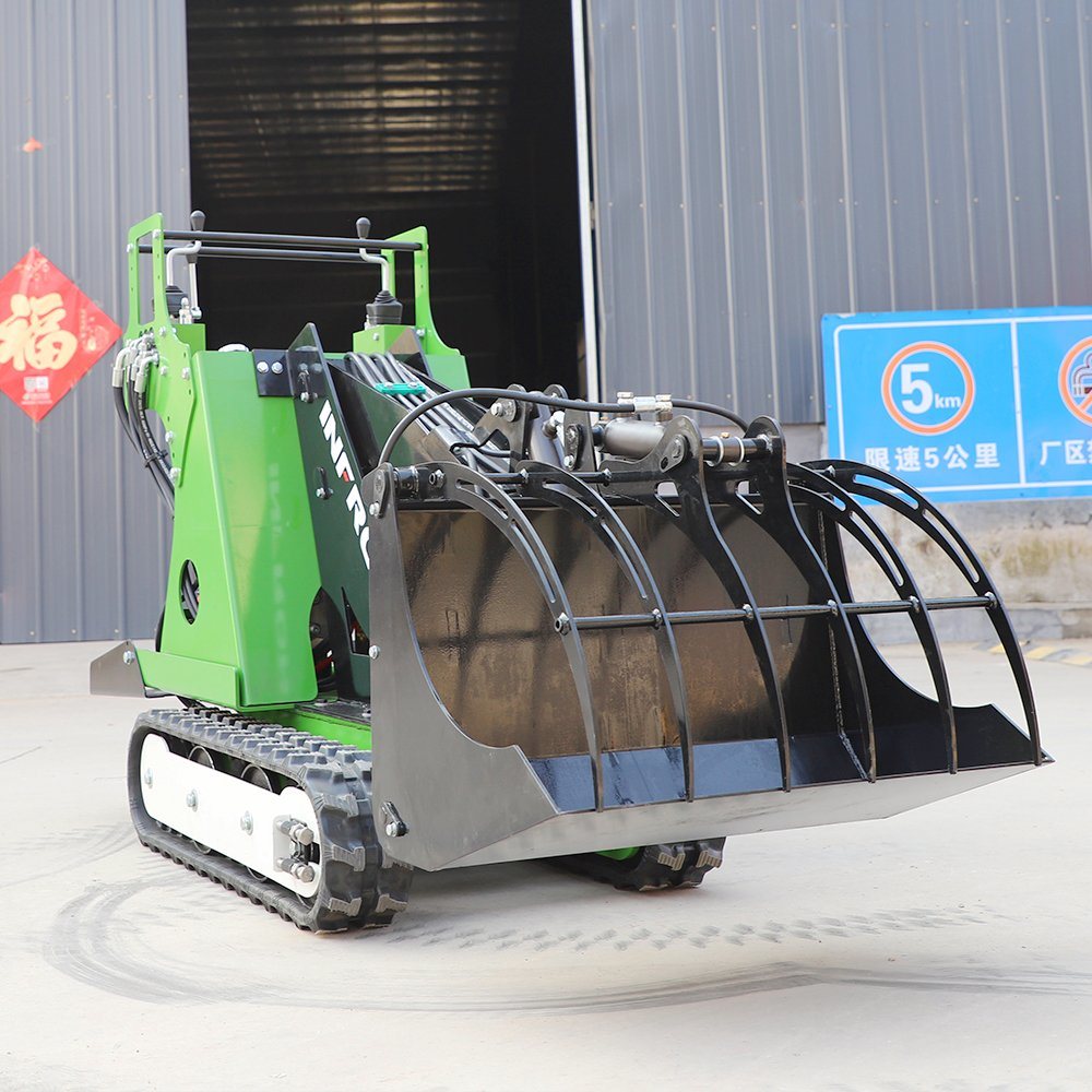 Infront New CE EPA Engine Diesel Minicargador Skidsteer Mini Wheel Crawler Loader Earth-Moving Machinery Mini Skid Steer Loader
