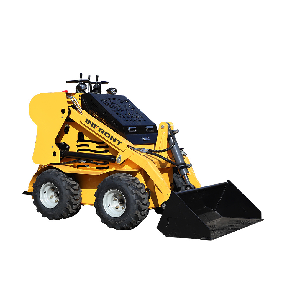 Small Mobile Skid Steer Loader Wheel Type Mini 500kg 700kg 850kg 950kg Skid Steer Loader