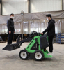 Infront Manufacturer Earth-Moving Machinery Articulated Skid Steer Mini Track Loader with Forks Attachment