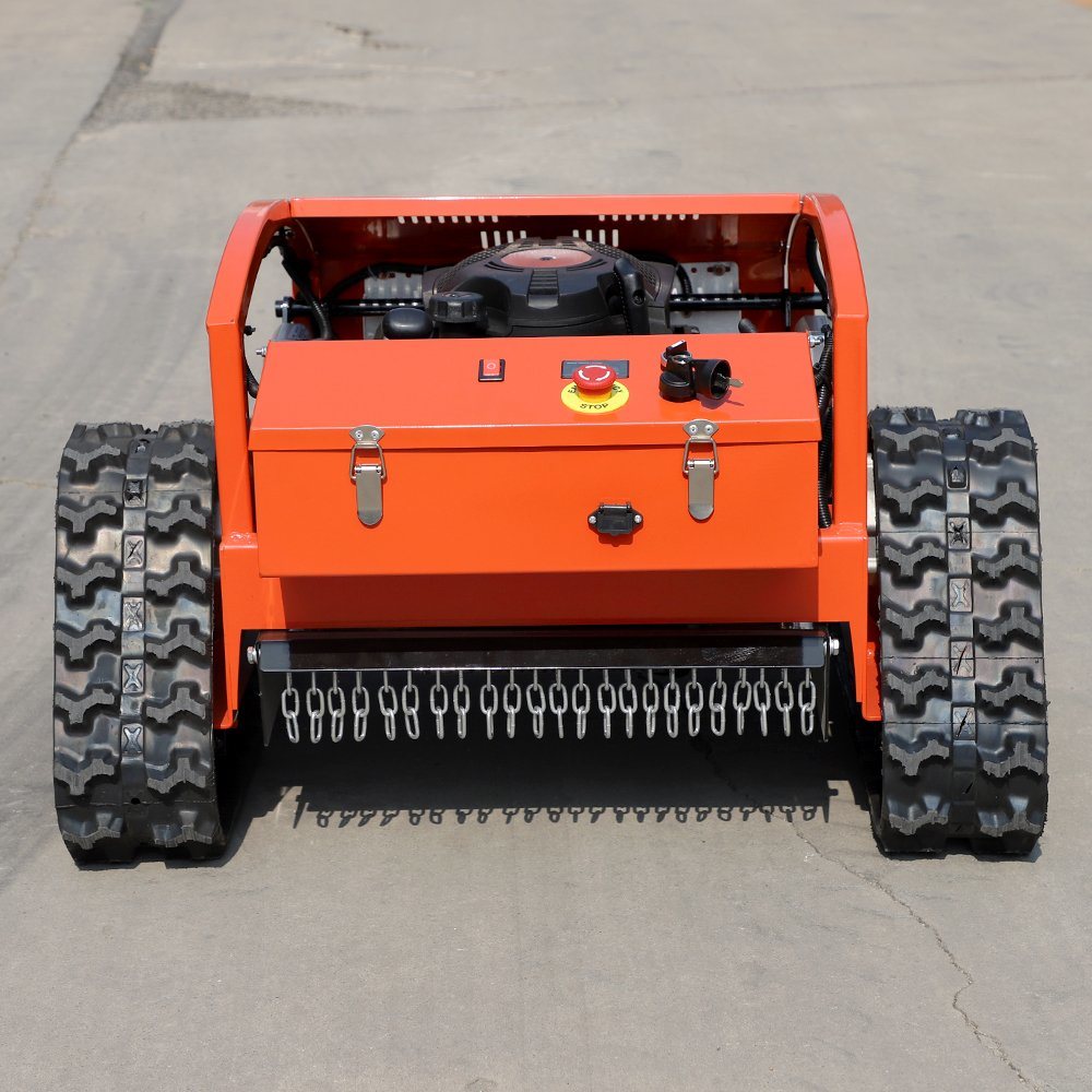 2024 New 9.5HP Robot Remote Control Lawn Mower Lithium Battery Crawler Lawn Mower with Snow Shovel