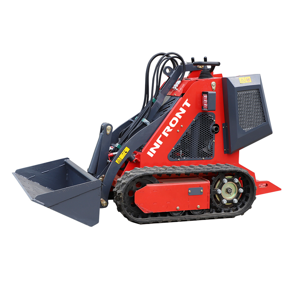 Crawler Mini Skid Steer Loader Attachment with Auger