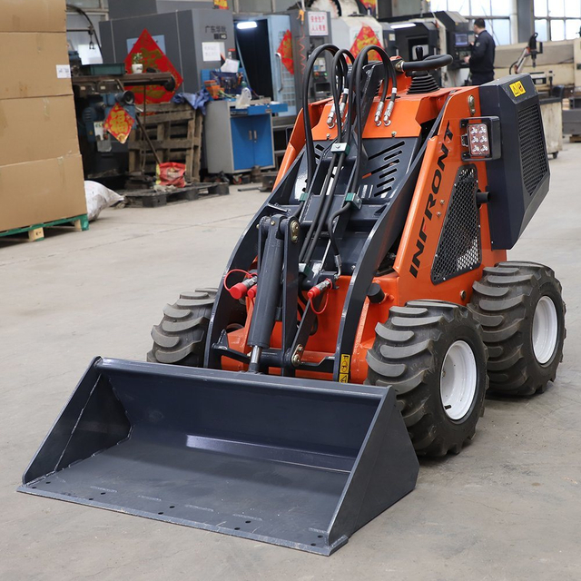 CE Mini Track Skid Steer Loader Price Wheel Skid Steer Loader with Multiple Attachments