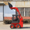 China Top Brand Earthmoving Machinery 3ton Mini Wheel 375A Skid Steer Loader with Diesel Engine