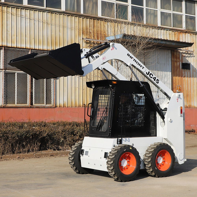 Jining China Machinery Front Loader Famous Brand Mini Skid Steer Loader for Construction with Atchments