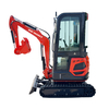 Hot Sale China 1.8 Ton Cheap Koop Engine Mini Cabin Excavator Digger with Quick Hitch/Hydraulic/Crawler/CE/Diesel Gasoline/