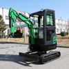 Free Shipping New Walk Behind 1 Ton 1.5 Ton 1.8 Ton 2 Ton Prices Mini Excavator for Sale