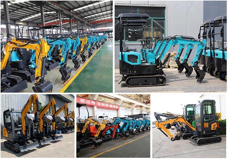 Hot Sale China 1.8 Ton Cheap Koop Engine Mini Cabin Excavator Digger with Quick Hitch/Hydraulic/Crawler/CE/Diesel Gasoline/
