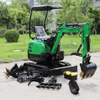 Cheap Price 1500kg Mini Rubber Track Drive Excavator Chinese Supplier Mini Digger 1.5ton Excavator