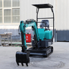 3.5 Ton Mini Excavator 1 Ton 2 Ton Famous Engine Digger Excavator Mini Pelle Chinese Used Small Excavator Machine