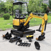 Infront Factory Wholesale Compact Mini Excavators Agriculture Machinery 1 Ton 1.8 Ton Mini Excavator with Boom Swing Digger