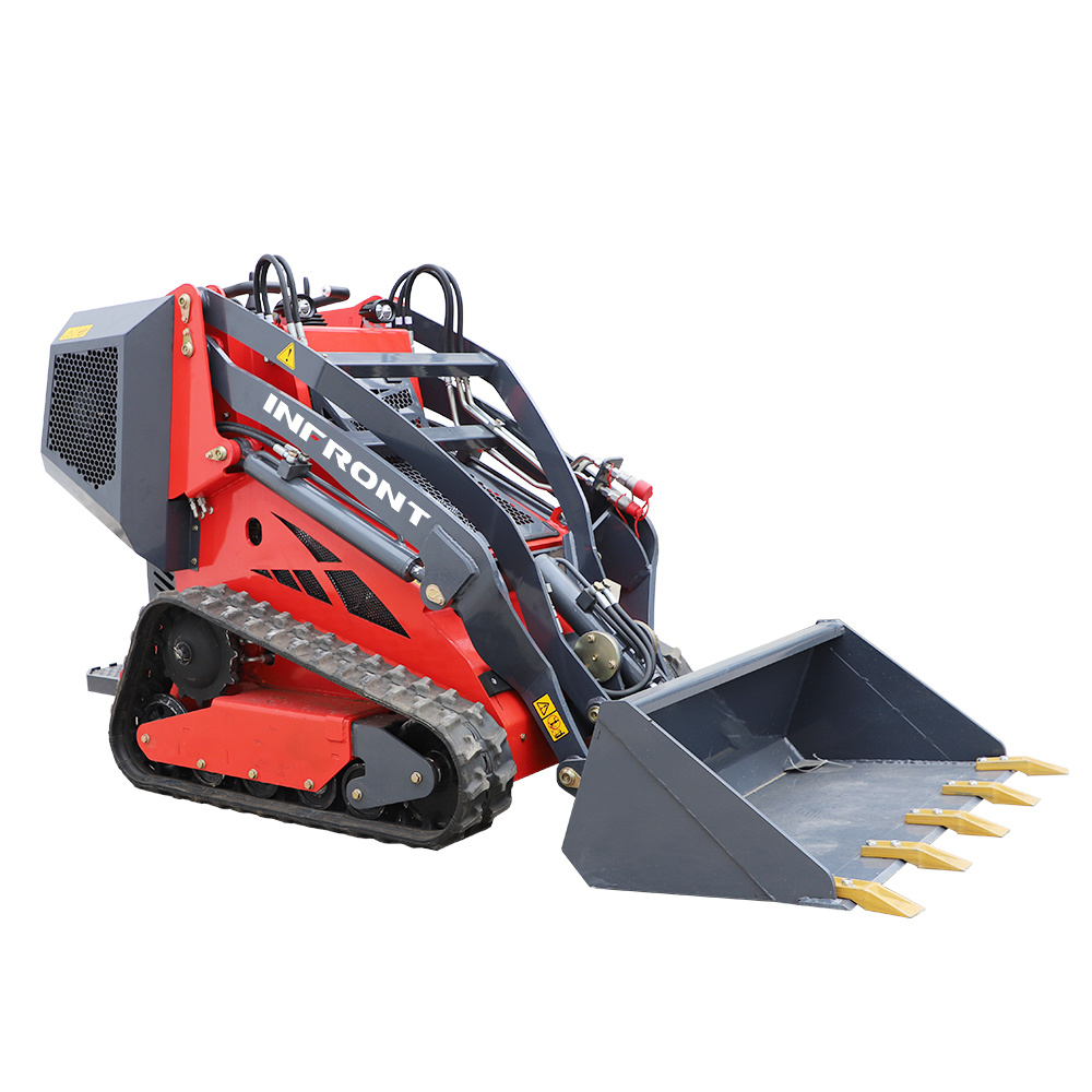 Cheap Price High Quality Strong Power 380kg Mini Crawler Skid Steer Loader Stump Grinder Attachments for Grain Transportation