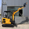 Factory Straight Hair 1.2 Ton 2.5 Ton 3 Ton 3.5 Ton Mini Excavator with Big Arm Side Swing and Chassis Telescopic