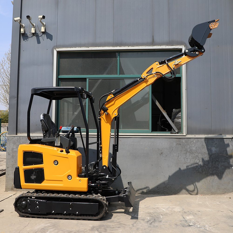 Factory Straight Hair 1.2 Ton 2.5 Ton 3 Ton 3.5 Ton Mini Excavator with Big Arm Side Swing and Chassis Telescopic