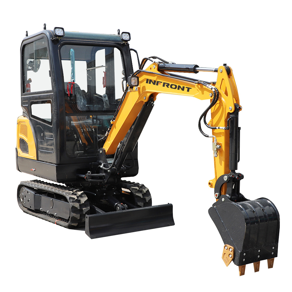 Factory Straight Hair 1.2 Ton 2.5 Ton 3 Ton 3.5 Ton Mini Excavator with Big Arm Side Swing and Chassis Telescopic