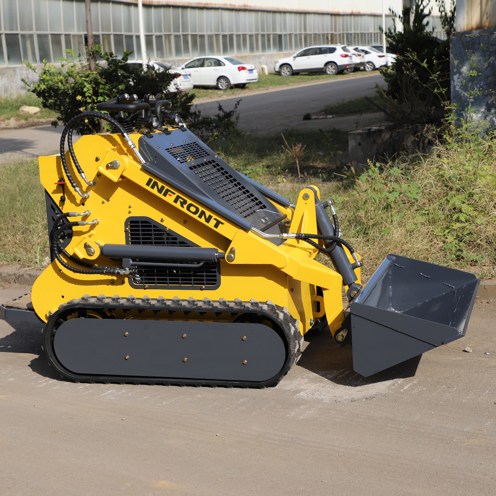 Grapple Bucket Skid Steer New CE EPA Engine Diesel Mini Cargador 700kg 850kg 1ton Cheap Mini Skid Steer Loader