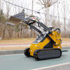 Hydraulic Pilot Joystick Control Compact Crawler Mini Skid Steer Loader with Attachments