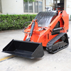 Small Skid Steer Loader Sk650 300kg 23HP Customized Tracked Front End Mini Skid Steer Loader