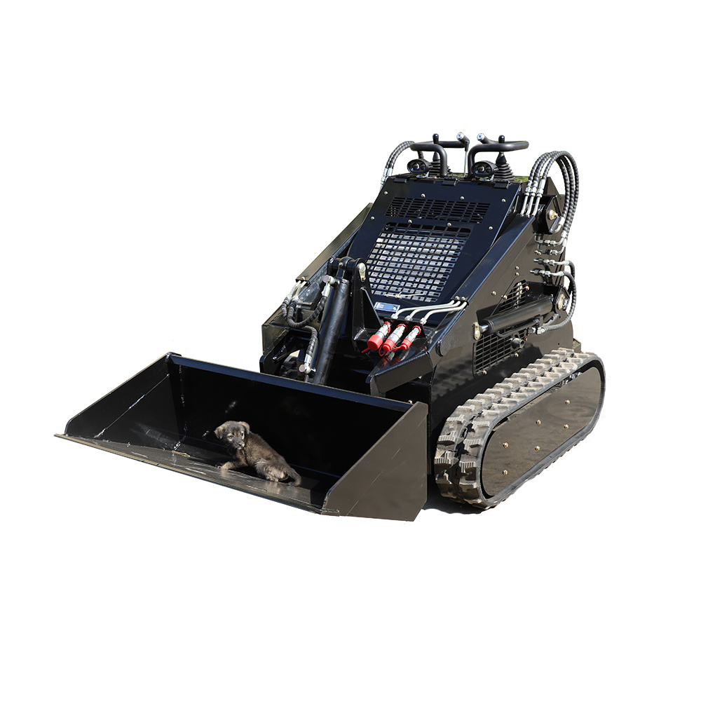 High Quality Mini Skid Steer Loader Factory Wheel Tracked Skid Steer Loader Multifunctional Small Tractor Backhoe Mini Loaders