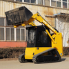 75HP Skid Loader 1000kg Track Skid Steer Loader Mini Front End Crawler Skid Loader for Snow or Parts