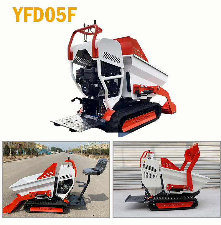 Diesel Dumper Crawler Wheelbarrow Mini Dumper with Crane Gasoline Mini Dumper Made for Sale