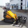 Infront Cheap Skid Steer Loader Gasoline Diesel Skid Loader with Different Attachment Skidsteer