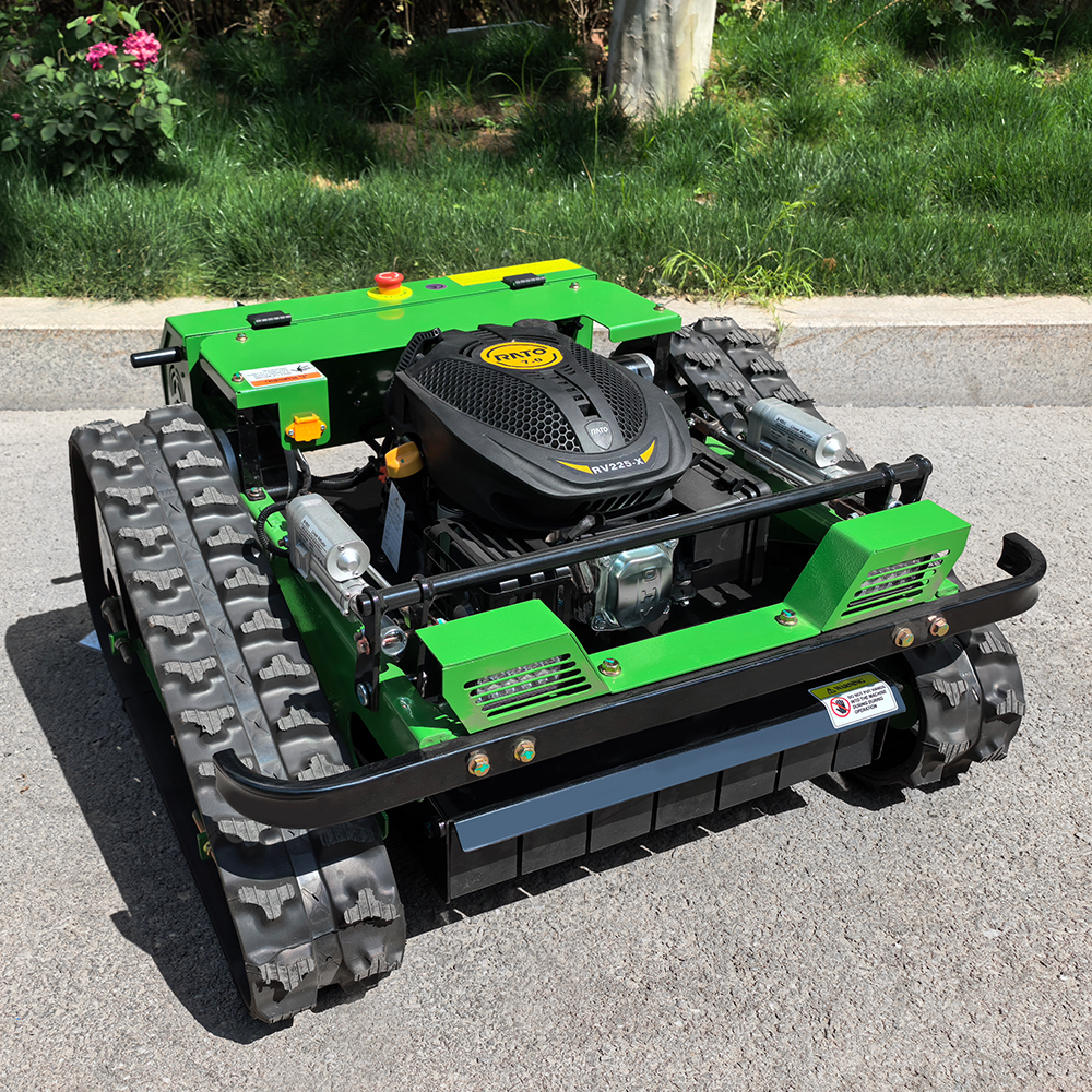 New Arrival Mini Farm Flail Lawn Mower 800mm 1000mm 1200mm RC Home Robotic Diesel Power Crawler Lawn Mower for Grass Cutting