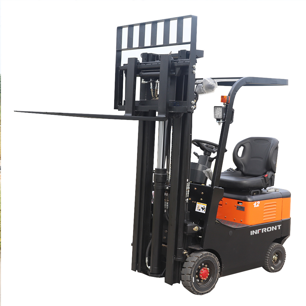 Hot Sale Full Small Electric Triplex Pallet Forklift with Truck