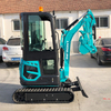 Infront 1.8 Ton Digger Machine with Deflection Boom Multifunction Tracked Hydraulic Crawler Mini Excavator