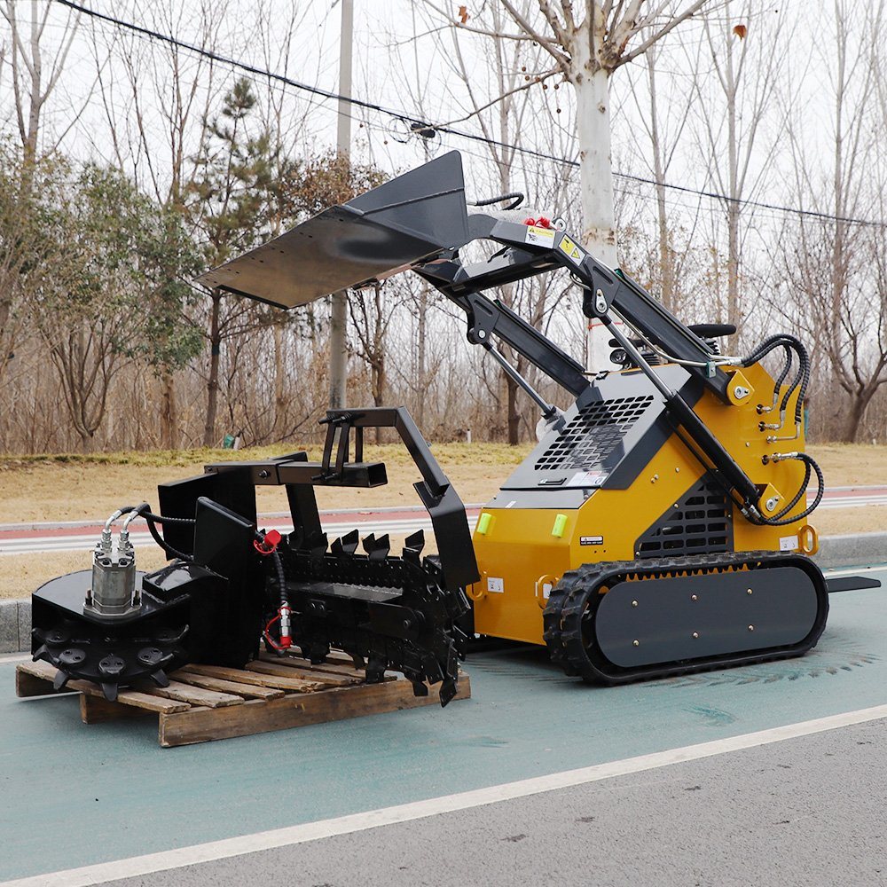 China Mini Skid Steer Loader with Imported Gasoline Engine High Quality Cheap Price Multi-Functional Loader for Sale