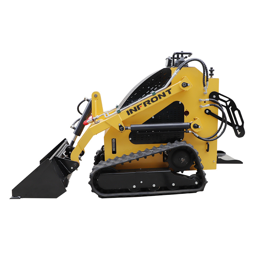 Factory Sale Mini Loader Crawler Rubber Track Mini Skid Steer Loader with Bucket