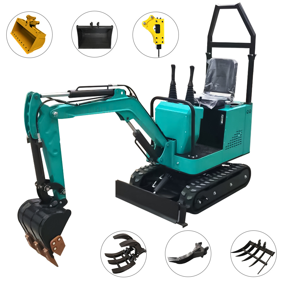 Infront Brand Mini Machinery Excavator Home Use Muti Functional with Free Attachments