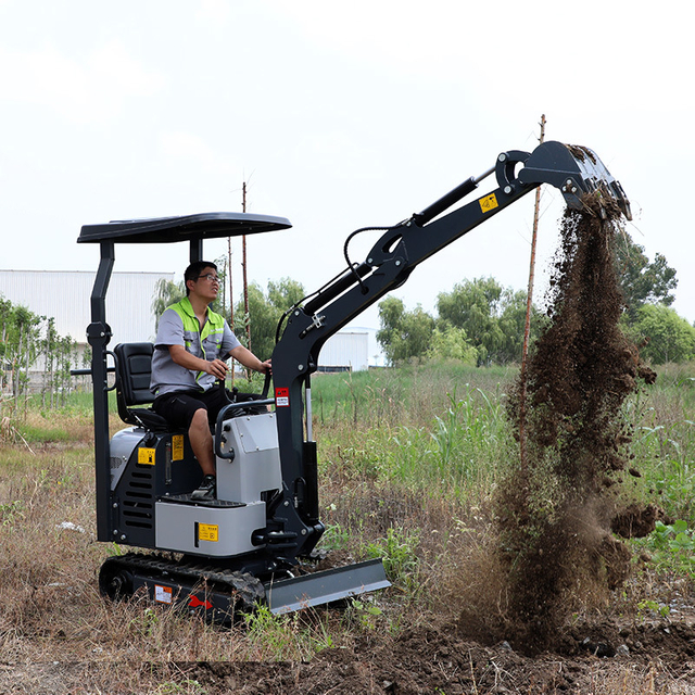 Micro Digger 0.8 Ton Small Excavator Mini 1 Ton Earth-Moving Machinery Small Garden Mini Crawler Excavator