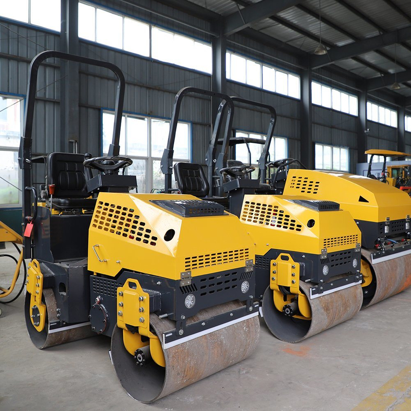 Road Construction Double Drum Walk Behind Road Roller Competitive Prices Hand Held Compactor Rollers