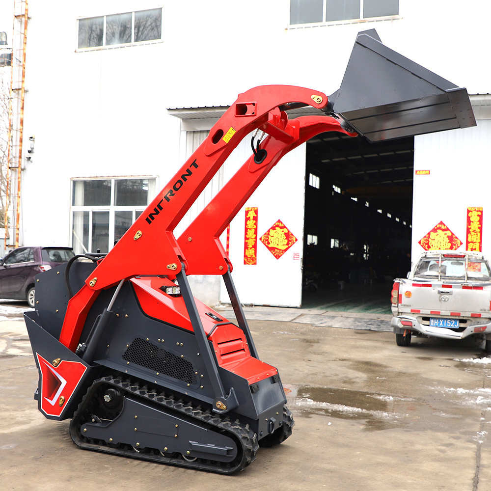 Small Skid Steer Loader Sk650 300kg 23HP Customized Tracked Front End Mini Skid Steer Loader