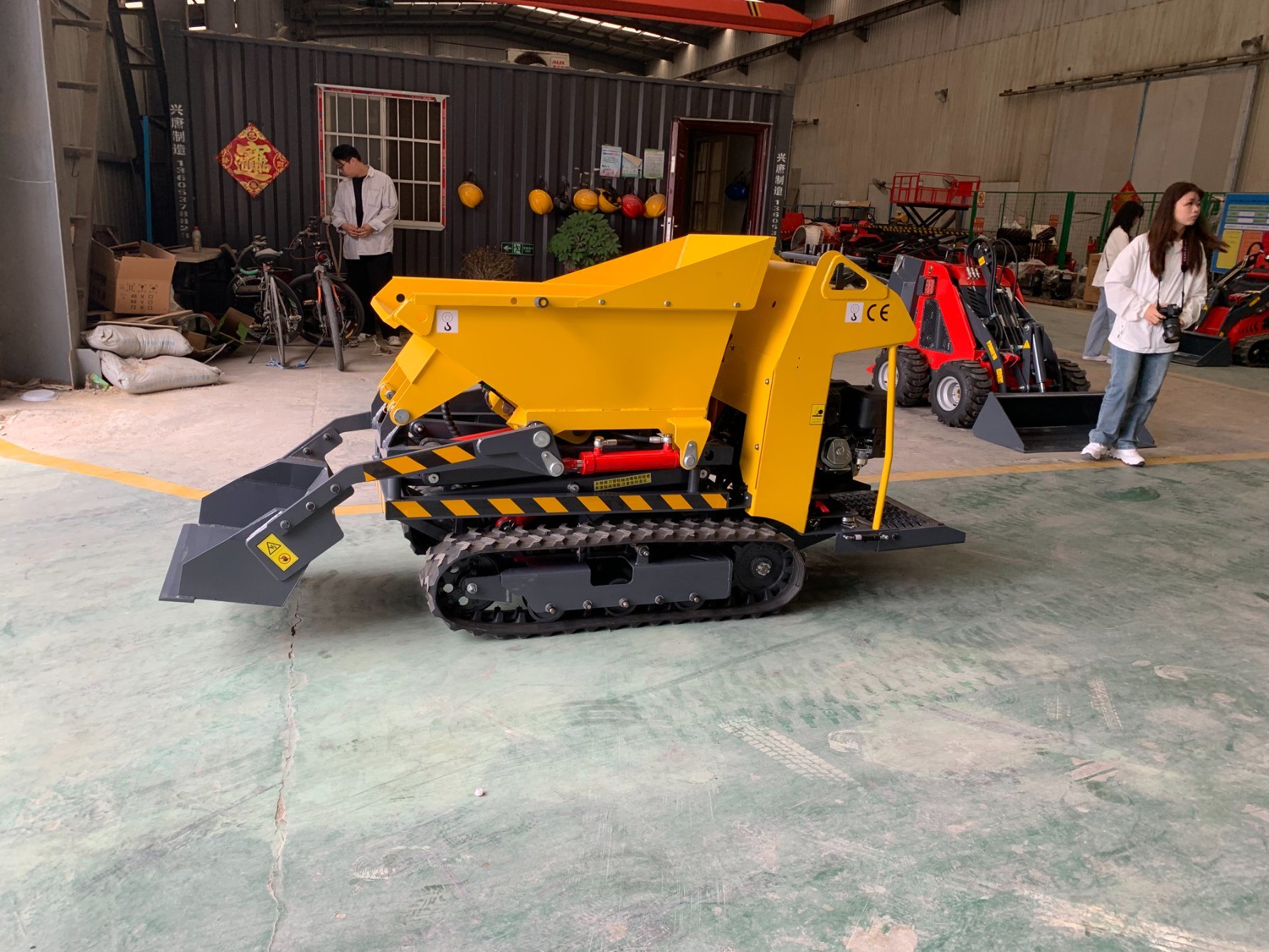 Free Shipping Dumper Crawler Dumper Truck Mini Dumper Hydraulic Diesel Mini Dump with CE EPA