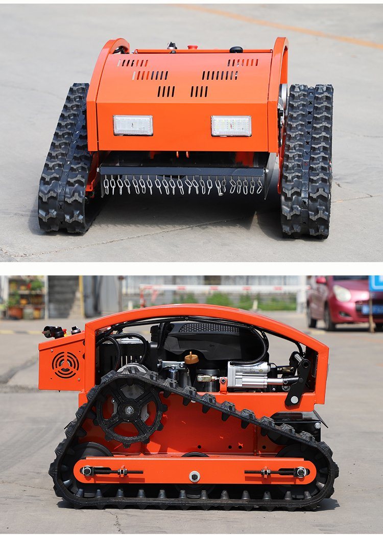 2024 New 9.5HP Robot Remote Control Lawn Mower Lithium Battery Crawler Lawn Mower with Snow Shovel