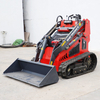 CE Crawler Tracked Diesel Gasoline Engine Wheel Mini Skid Steer Loader with Attachment and Parts