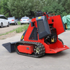 1500kg 1200kg 700kg 1000kg 380kg Skid Steer Loader Crawler Engineering Air Conditioner Skid Steer Loader with Enclosed Cabin