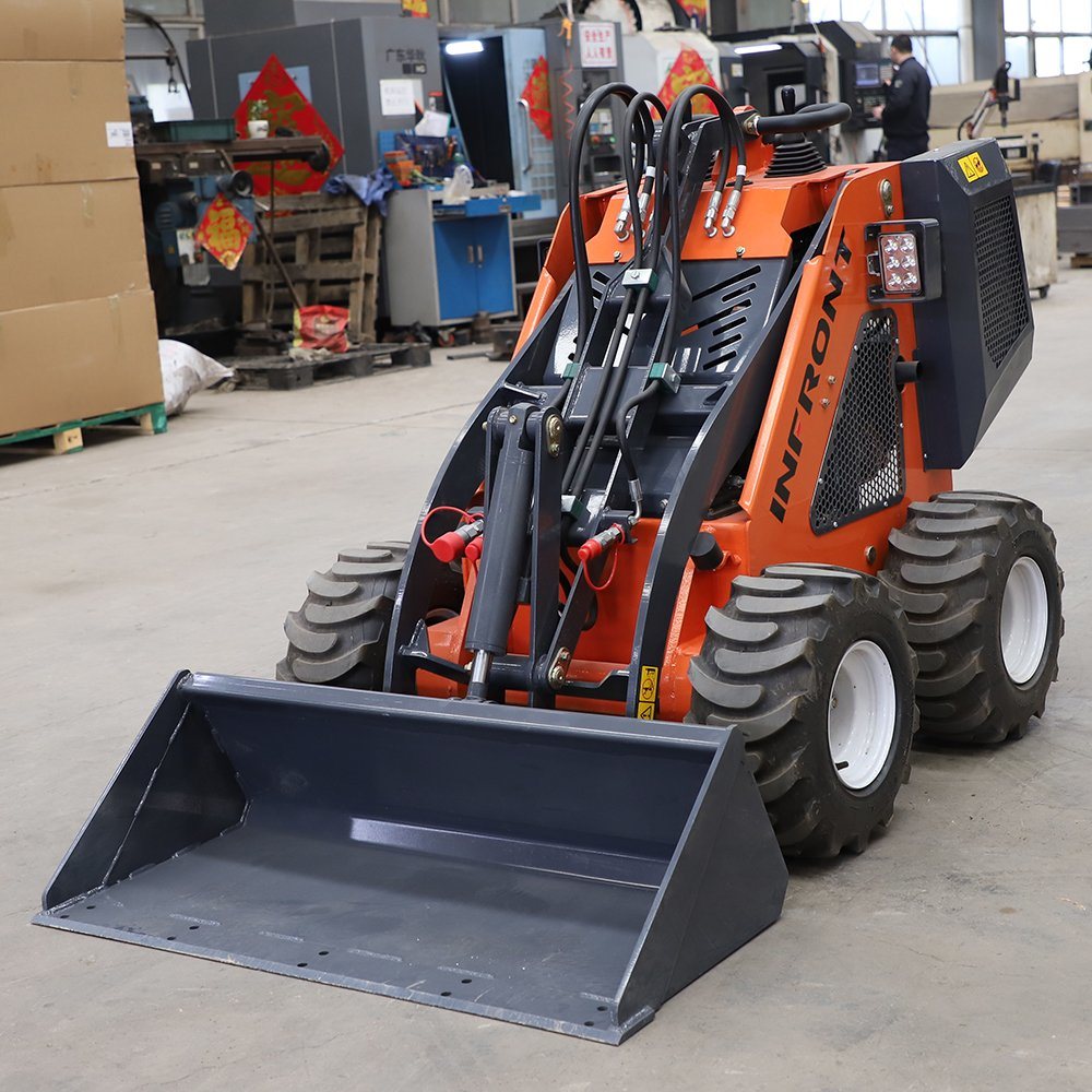 Small Skid Steer Loader Sk650 300kg 23HP Customized Dingo Tracked Front End Mini Skid Steer Loader