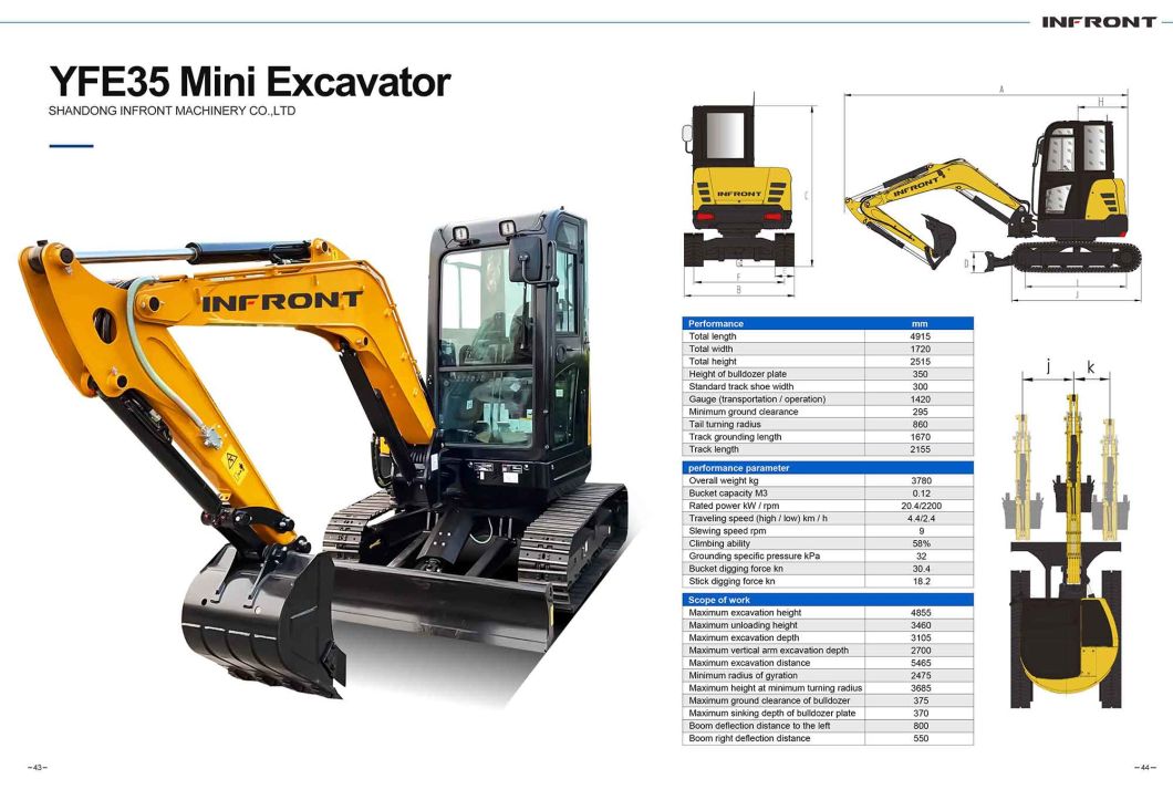 Prices Digger Excavator Excavation Attachment Mini Excavator Prices