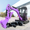 Cheapest Private Mini Excavator 2 Ton 3 Ton Mini Bagger Digger Machine 3.5 Ton Excavator For Sale