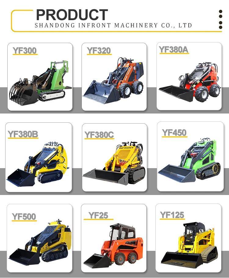 Free Shipping Mini Skid Steer Loader Wheel Electric Tracked Skid Steer Loader with Attachments