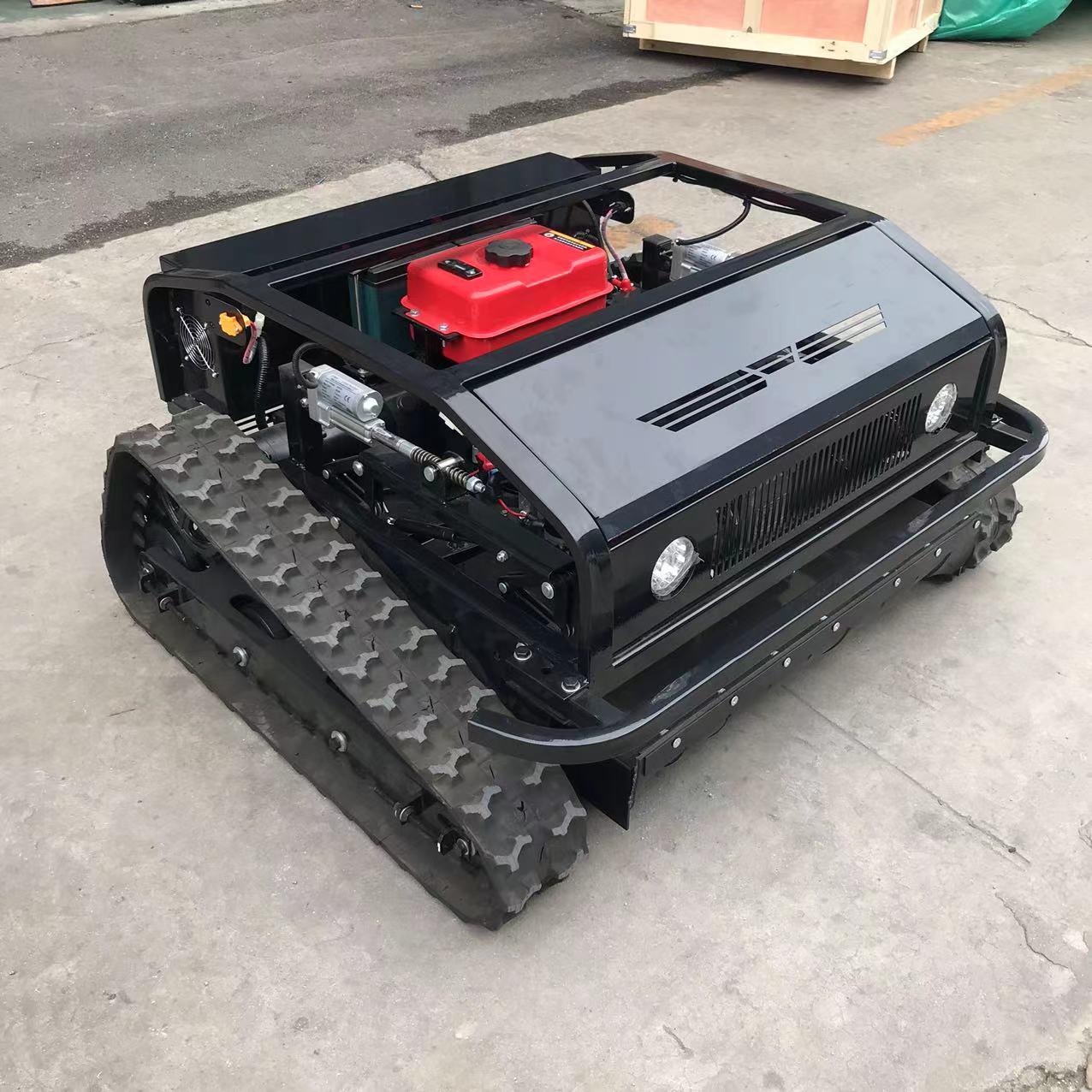 2024 New 9.5HP Robot Remote Control Lawn Mower Lithium Battery Crawler Lawn Mower with Snow Shovel