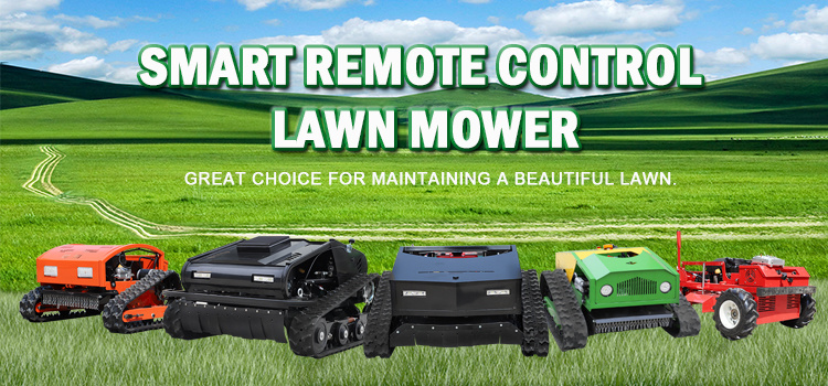 Crawler Type Stable Walking 800 mm Remote Control Lawn Mower